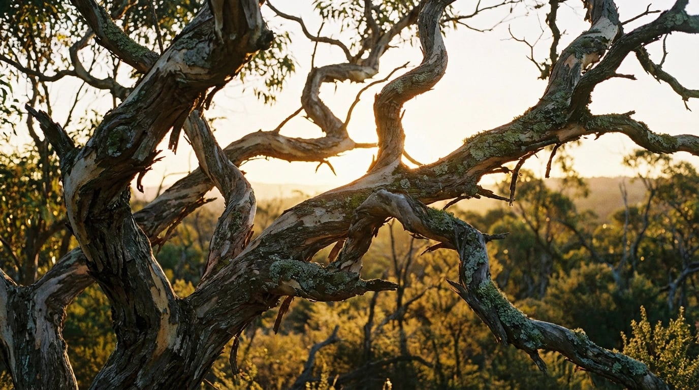 Why Gum Trees Stumped Every Artist - Gnarled gum tree branches visual guide for Why Gum Trees Stumped Every Artist